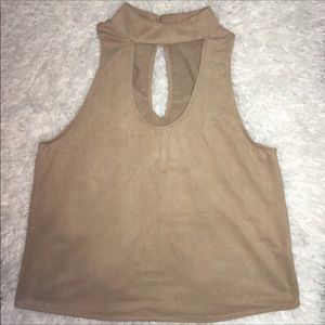 Carmel colored crop top